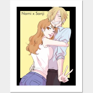 Nami Sanji One Piece Posters and Art